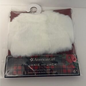 American Girl x Janie and Jack White Fur Doll Jacket